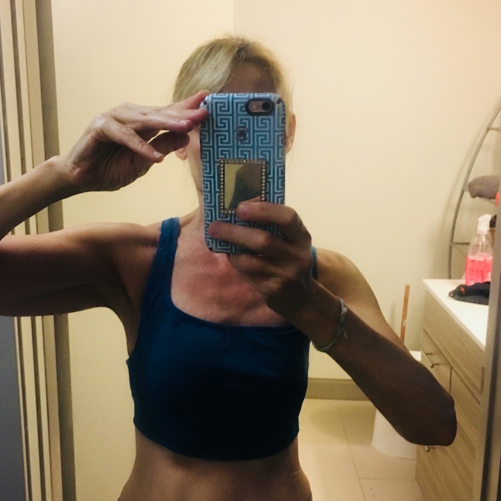 Dark Green Athleta Sports Bra